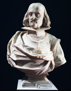 Buste en marbre de Domenico Petra, par Lorenzo Vaccaro, église Saint-Pierre de Maiella, Naples, Italie