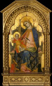 Madone et Enfant en trône avec deux donateurs, vers 1360-65