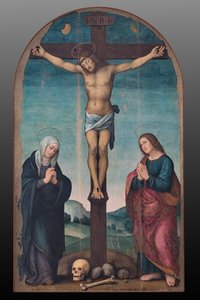 Crucifixion, vers 1500-24 (huile sur panneau) - Lorenzo di Credi