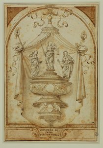 Etude pour un monument funéraire ... - Lorenzo di Credi