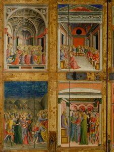 Reliquaire des portes de Santa Maria della Scala. panneau intérieur - Lorenzo di Pietro Vecchietta