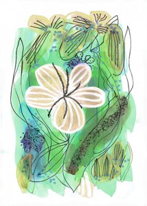 Jardin floral abstrait