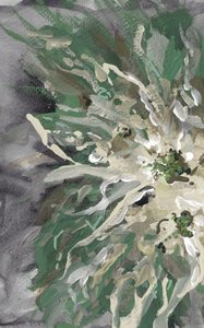 Abstraction florale verte