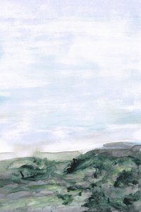Collines verdoyantes brumeuses - Lori Ann Folz