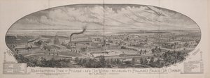 Ville manufacturière de Pullman et ateliers de voitures appartenant à la Pullman