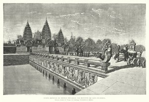 Entrée orientale du temple khmer de Preah Khan, Angkor, Cambodge - Louis (after) Delaporte