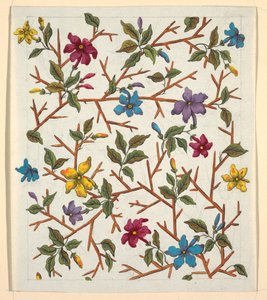 Motif floral pour textile imprimé - Louis Albert DuBois