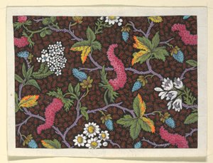 Design floral pour textiles imprimés - Louis Albert DuBois