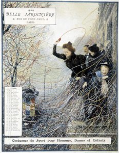 Février : le carnaval de Mardi Gras - calendrier du magasin La Belle Jardinière - Louis Anet Sabatier