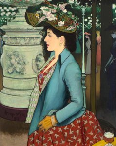 Une femme élégante à l