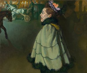 Femme aux Champs-Élysées la nuit - Louis Anquetin