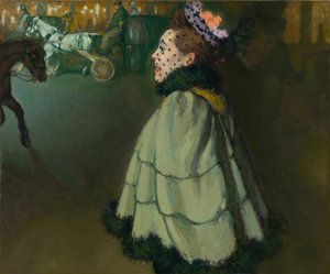 Femme aux Champs-Élysées la nuit - Louis Anquetin