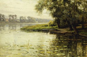 Prairie au bord de la rivière - Louis Aston Knight