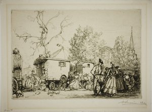 À la foire de Saint-Jean-de-Monts - Louis Auguste Lepère