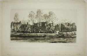 Berges de la Somme à Amiens - Louis Auguste Lepère