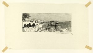 Bercy Wharf, plate two from Le Long de la Seine et des Boulevards - Louis Auguste Lepère