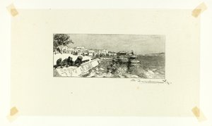 Bercy Wharf, plate two from Le Long de la Seine et des Boulevards - Louis Auguste Lepère