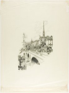 Le Pont Saint-Michel - Louis Auguste Lepère