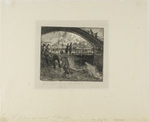 Écluse du canal Saint-Martin - Louis Auguste Lepère