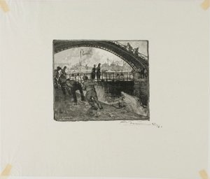 Écluse du canal Saint-Martin - Louis Auguste Lepère