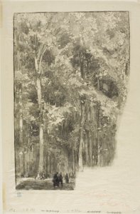 Matin, carrefour des Forts de Marlotte - Louis Auguste Lepère