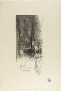 Paris: la Rue de la Montagne-Ste-Geneviève - Louis Auguste Lepère