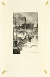 Quartier des Gobelins, plate 20 from Le Long de la Seine et des Boulevards - Louis Auguste Lepère