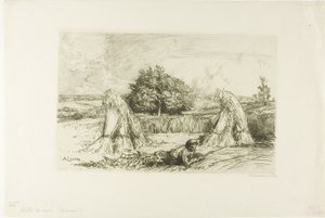 Les gerbes de seigle - Louis Auguste Lepère