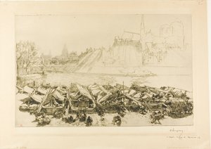 Le grand marché de la pomme - Louis Auguste Lepère
