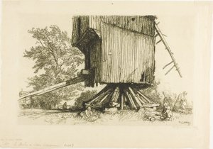 Le moulin à vent de Lidor - Louis Auguste Lepère