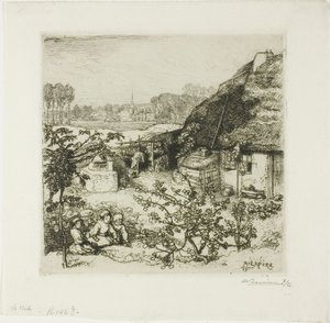 Le nid - Louis Auguste Lepère