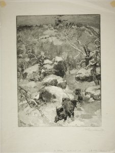 Winter: Cuvier-Châtillon Cliff