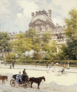 La Place du Louvre - Louis Beraud
