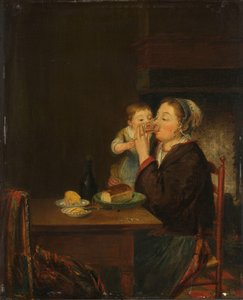 Une mère et son enfant - Louis Bernard Coclers