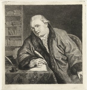 Portrait du compositeur et graveur Johan Antoni Kauclitz Colizzi