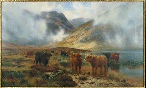 Par Loch Treachlan, Glencoe, Brumes matinales, 1907 - Louis Bosworth Hurt