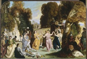 Danse des Muses, entre 1846 et 1851 (huile sur toile) - Louis Boulanger