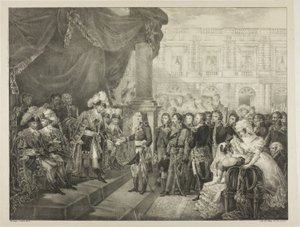 Réception par le Directoire, planche 29 de La Vie politique et militaire de Napoléon - Louis Boulanger