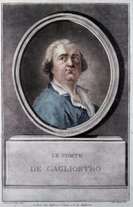 Giuseppe Balsamo, dit Alexandre, Comte de Cagliostro (1743 - 1795) par Brion de la Tour - Louis Brion de la Tour fils