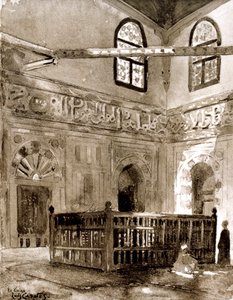 Tombe dans une mosquée, Le Caire, Égypte, 1928 - Louis Cabanes