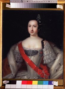 Portrait de la régente de Russie Anna Leopoldovna (1718-1746), mère du tsar Ivan VI - Louis Caravaque