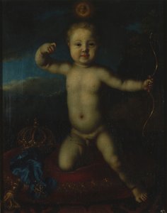 Portrait du tsarévitch Pierre Petrovitch de Russie 1715-1719 en Cupidon - Louis Caravaque