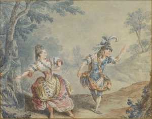 Marie Allard et Jean Dauberval dans l