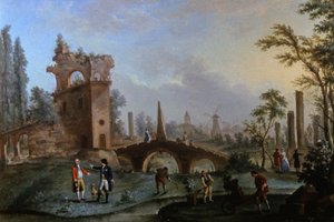 Parc Monceau, Paris, vers 1770
