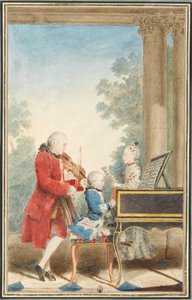 Portrait de Wolfgang Amadeus Mozart - Louis Carrogis Carmontelle