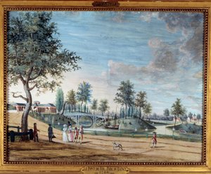 Vue du Pont de Fer dans le Parc du Raincy