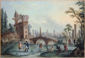 Vue des Jardins de Monceau, vers 1778