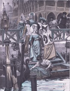 Oies vertes (illustration du Décaméron de Boccace) - Louis Chalon
