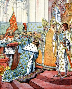 Couronnement du roi Charles VII en présence de Jeanne d