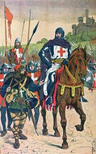 Départ pour les croisades, illustration de 